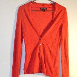 V Neck Cardigan Banana Republic Red XS